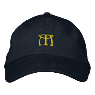 Initial "M" Designer Cap Bestickte Baseballkappe