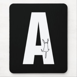 Initial mit/hängende Katzenjammer Mousepad