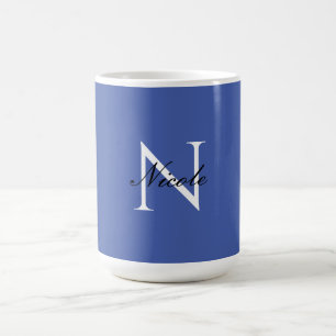 Initial Mit Monogramm handgeschriebener Eigenname  Kaffeetasse