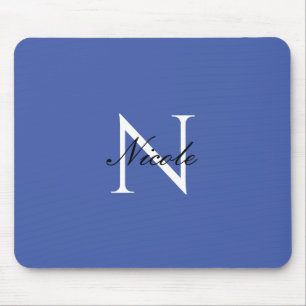 Initial Mit Monogramm handgeschriebener Eigenname  Mousepad