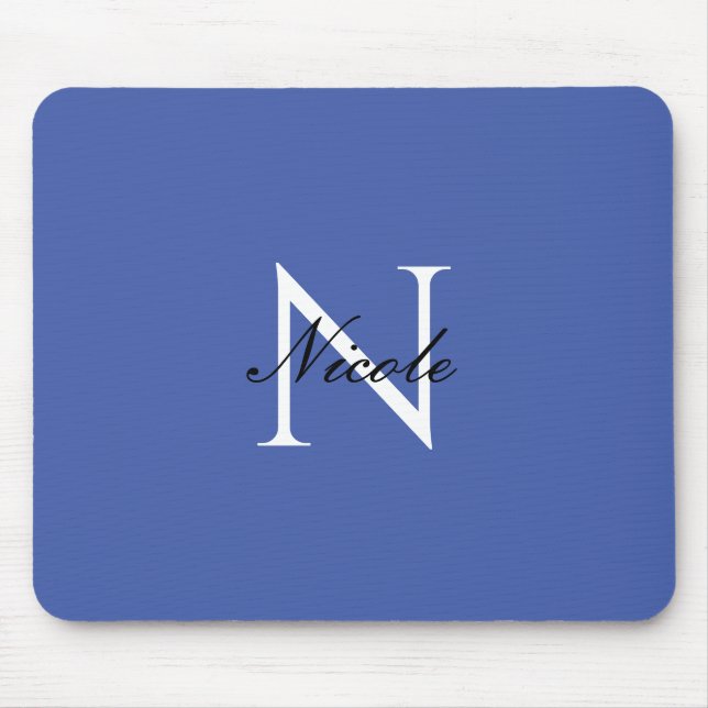 Initial Mit Monogramm handgeschriebener Eigenname  Mousepad (Vorne)