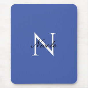 Initial Mit Monogramm handgeschriebener Eigenname  Mousepad