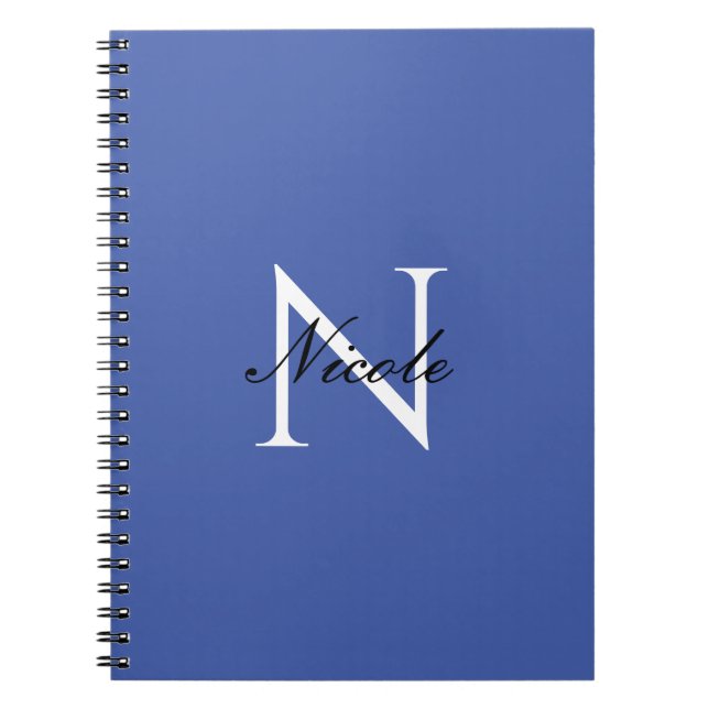 Initial Mit Monogramm handgeschriebener Eigenname  Notizblock (Vorderseite)