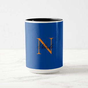 Initial Mit Monogramm handgeschriebener Eigenname Tasse