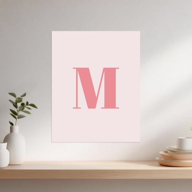 Initial Modern Monogram Poster (Von Creator hochgeladen)