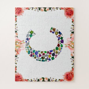 Initial Monogram Letter C Trendy Puzzle
