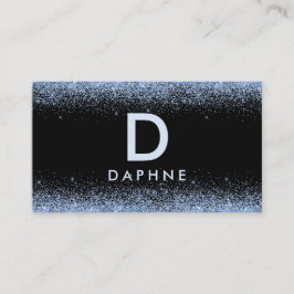 Initial monogramm des modernen Glitzer in Schwarz/ Visitenkarte