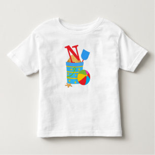 Initial N - Kleinkind Fine Jersey T - Shirt