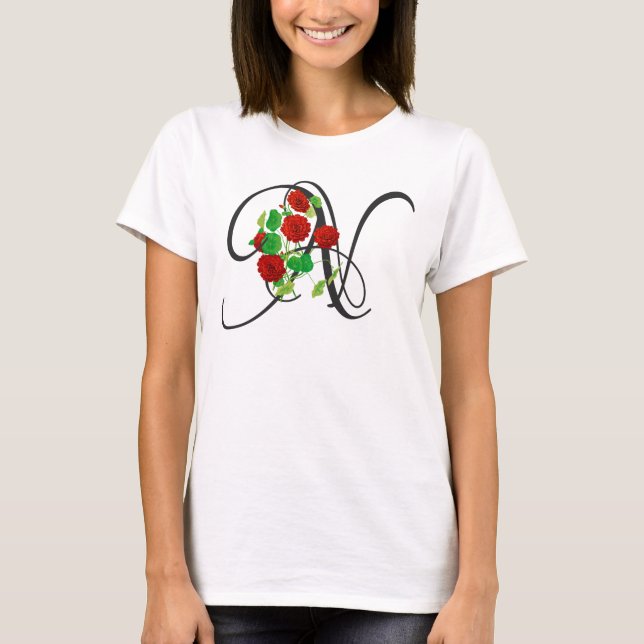 Initial N, Vintag Nasturtium T - Shirt (Vorderseite)