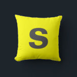 Initial-Neon-Gelb für die benutzerdefinierte Monog Kissen<br><div class="desc">Initial-Neon-Gelb für die benutzerdefinierte Monogramm</div>