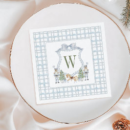 Initial Nutcracker-Wappen-Geschenk für die Aquarel Serviette