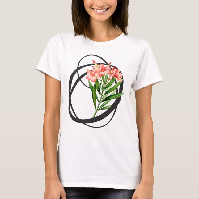 Initial O, Vintag Oleander T - Shirt (Vorderseite)
