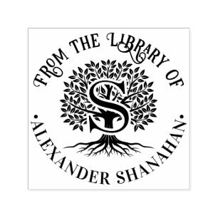 Initial Over Tree of Life Library Name #2BP Permastempel