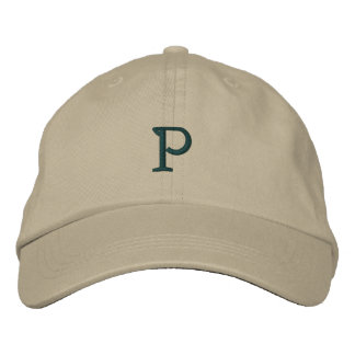 Initial "P" Designer Cap Bestickte Kappe