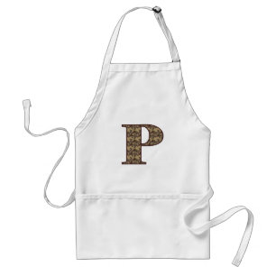 Initial-P-Elegant Schürze