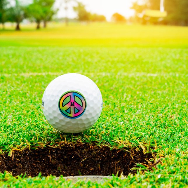 Initial "Peace Sign Custom Golfball (Von Creator hochgeladen)
