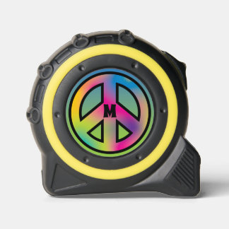 Initial "Peace Sign Custom Maßband