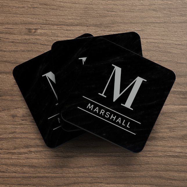 Initial Personalisiertes Monogramm für das klassis Getränkeuntersetzer (Von Creator hochgeladen)