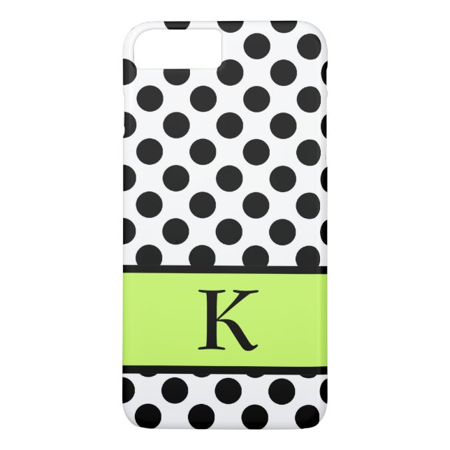 Initial Poka Dot iPhone 7 Plus Fall Case-Mate iPhone Hülle (Rückseite)