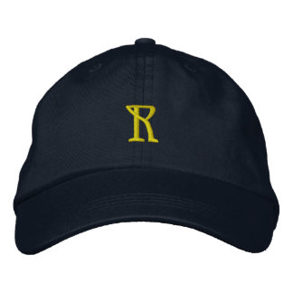 Initial "R" Designer Cap Bestickte Kappe