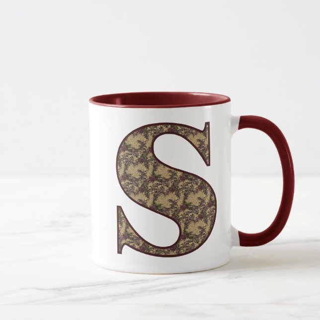 Initial S Elegant Tasse (Rechts)