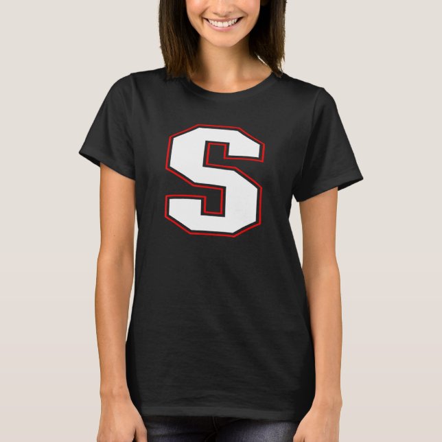 Initial S Monogram S Letter S Capital Alphabet T-Shirt (Vorderseite)