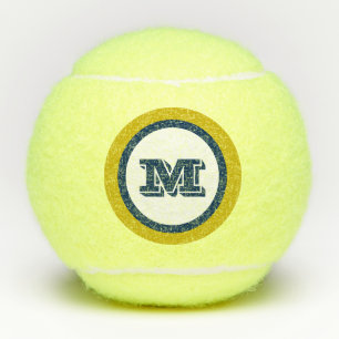 Initial-Sportgeschenk für das Spiel im Stil Monogr Tennisbälle