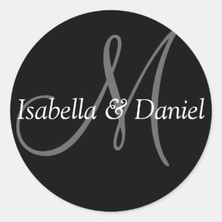 Initial Stickers Custom Wedding Monogramme