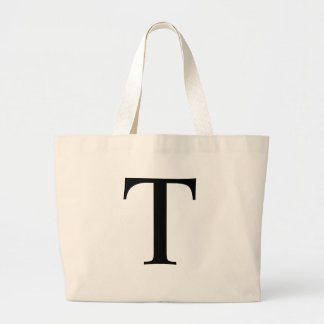 Initial T Jumbo Tote Bag Stoffbeutel