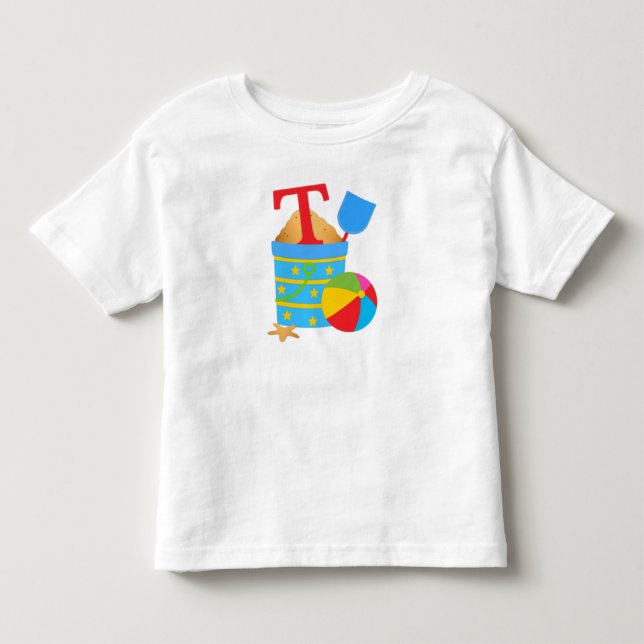 Initial T - Kleinkind Fine Jersey T - Shirt (Vorderseite)