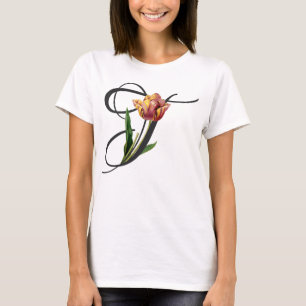 Initial T, Vintag Tulips T - Shirt