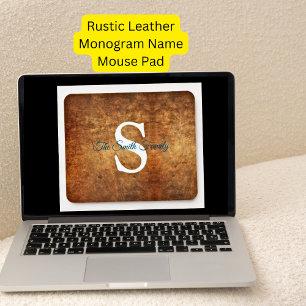 Initial-Terracotta Mousepad