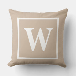 Initial-Throw-Pillow für das Monogramm des benutze Kissen