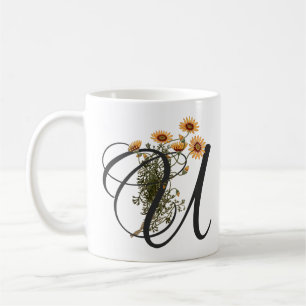 Initial U, Vintag Ursinia T - Shirt Kaffeetasse