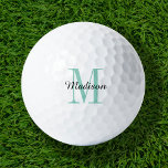 Initial und Name Personalisiert Golfball<br><div class="desc">Erhöhen Sie Ihr Golfspiel mit unseren individuellen Golfbälle, personalisiert mit einem einfachen Monogramm-Initial und einem Skriptnamen-Overlay. Wählen Sie aus einer großen Auswahl an Farben, um ein zeitloses Design zu schaffen, das wirklich einzigartig ist. Diese Golfbälle sind ein perfektes Geschenk für jeden Anlass, ob Weihnachten, Vatertag oder Muttertag. Mit ihrer durchdachten...</div>