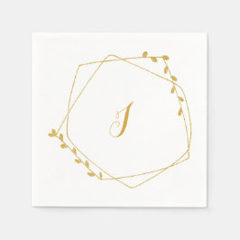 Initial Wedding Reception Napkin Serviette