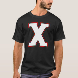 Initial X Monogramm X Letter X Hauptstadt Alphabet T-Shirt