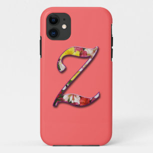 Initial Z Monogram I-Phone 5 Fall Floral Design Case-Mate iPhone Hülle