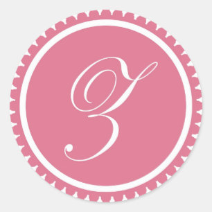 Initial-Z-Prinzessin-Siegel-Gastgeschenk Runder Aufkleber