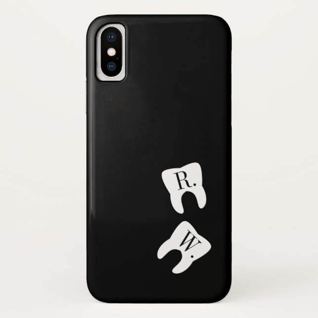 Initial Zähne Symbol Case-Mate iPhone Hülle (Rückseite)