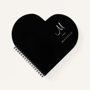 Initialbrief für Monogramm - Elegant Personalisier Notizbuch