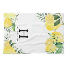 Initialbrief Mit Monogramm Lemon Garden