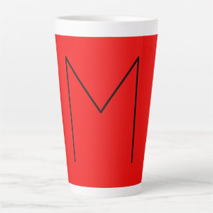 Initialbrief Mit Monogramm Modernes Minimalistisch Milchtasse