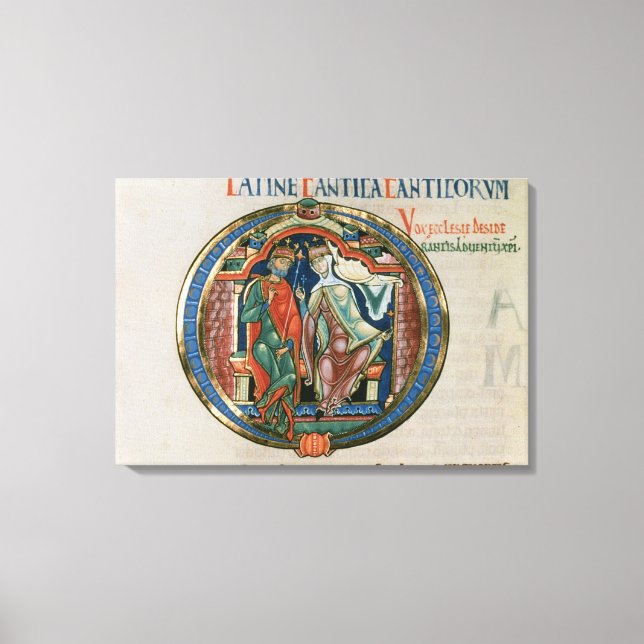 Initialbrief 'O' Osculatur me - Lass mir kiss Leinwanddruck (Vorderseite)