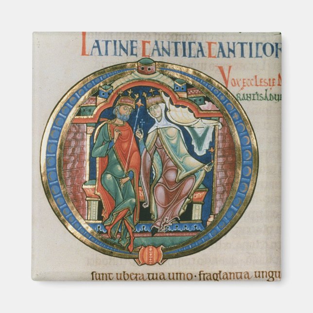 Initialbrief 'O' Osculatur me - Lass mir kiss Magnet (Vorne)