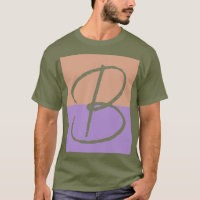 Initialbrief von elegantem Pastel-Colorblock