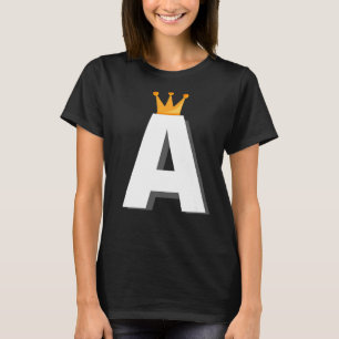 Initialbuchstabe A Alphabet T-Shirt