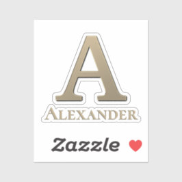 Initialbuchstabe A Monogramm Aufkleber
