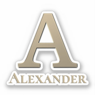 Initialbuchstabe A Monogramm Aufkleber