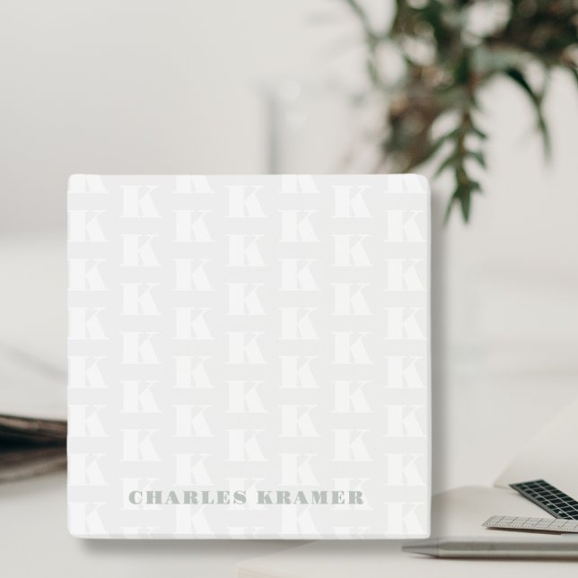 Initialbuchstabe der beruflichen Seitengrüne Monog Post-it Klebezettel (Von Creator hochgeladen)